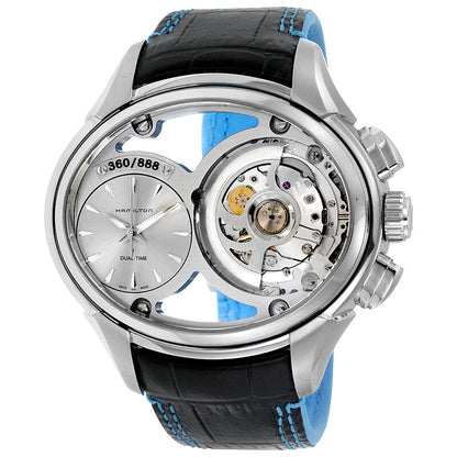 Hamilton Jazzmaster Face 2 Face Leather Strap Automatic Mens Watch