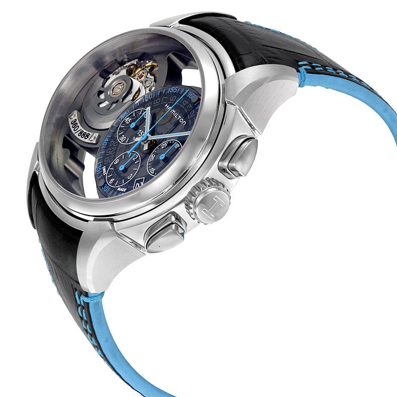 Hamilton Jazzmaster Face 2 Face Leather Strap Automatic Mens Watch