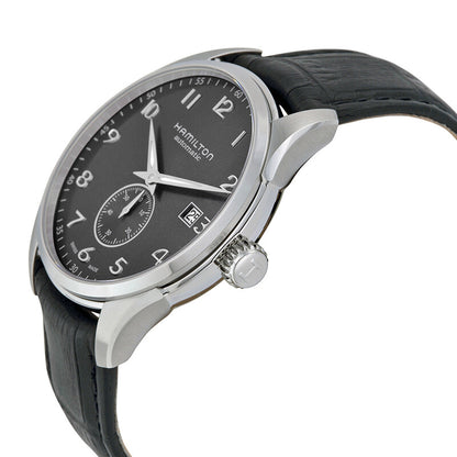 Hamilton Jazzmaster Maestro Automatic Black Dial Black Leather Mens Watch