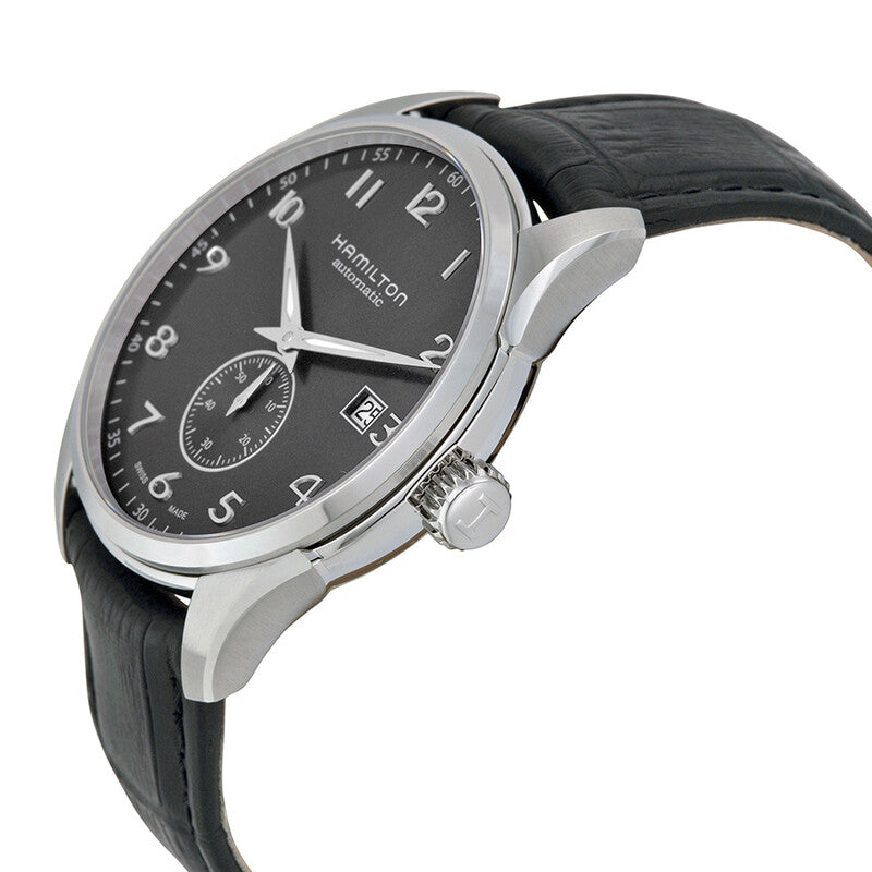 Hamilton Jazzmaster Maestro Automatic Black Dial Black Leather Mens Watch