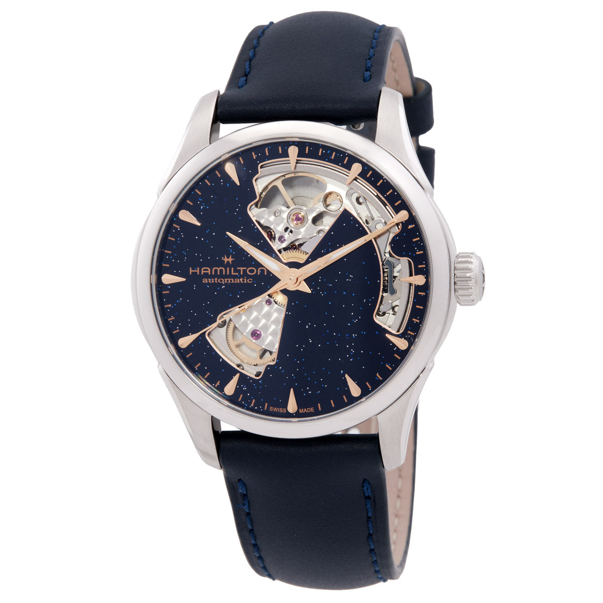 Hamilton Jazzmaster Open Heart Automatic Blue Dial Watch
