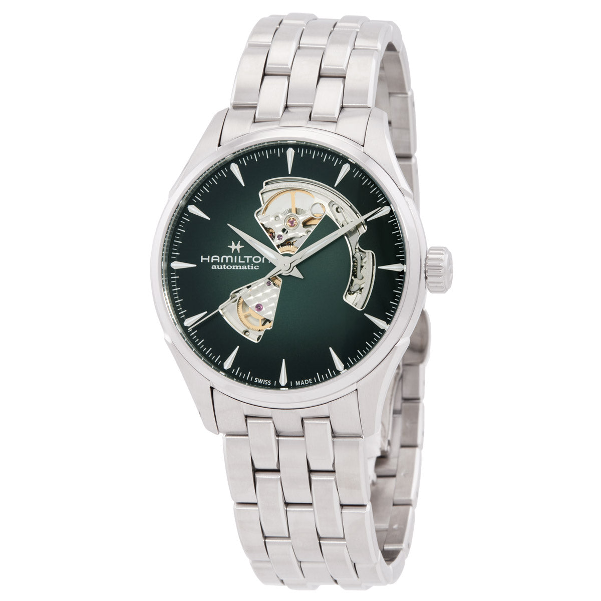 Hamilton Jazzmaster Open Heart Automatic Green Dial Mens Watch