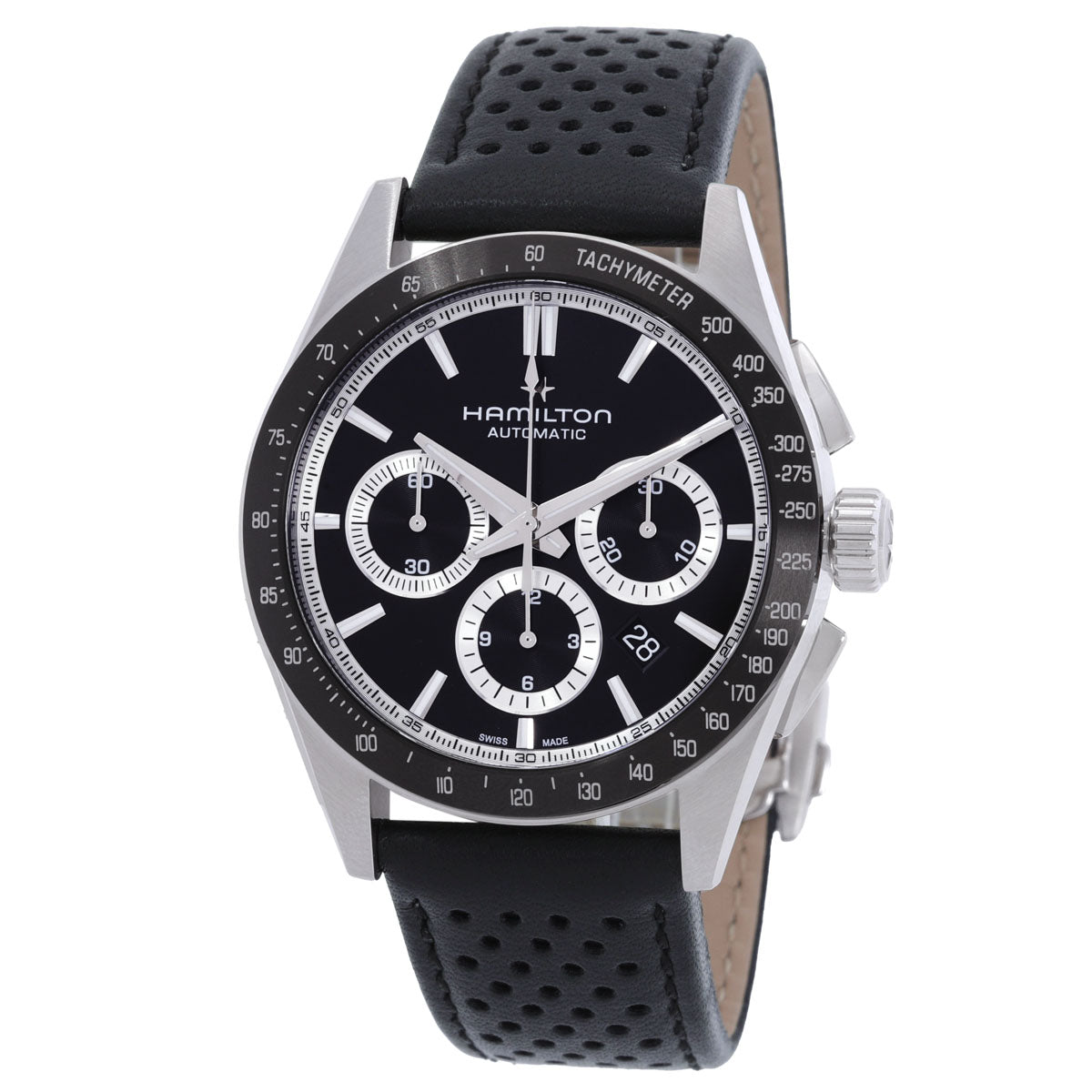 Hamilton Jazzmaster Performer Chronograph Automatic Black Dial Mens Watch
