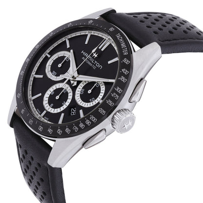 Hamilton Jazzmaster Performer Chronograph Automatic Black Dial Mens Watch