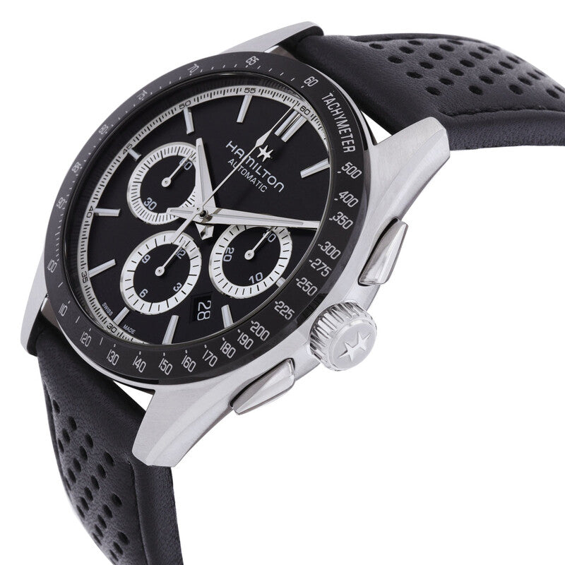 Hamilton Jazzmaster Performer Chronograph Automatic Black Dial Mens Watch