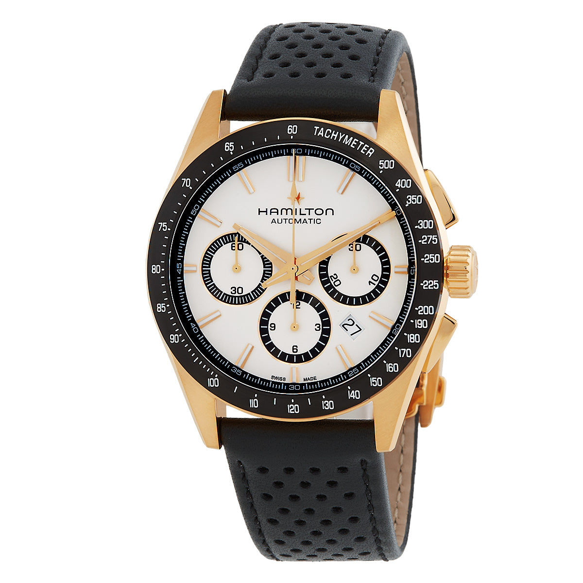 Hamilton Jazzmaster Performer Chronograph Automatic White Dial Mens Watch