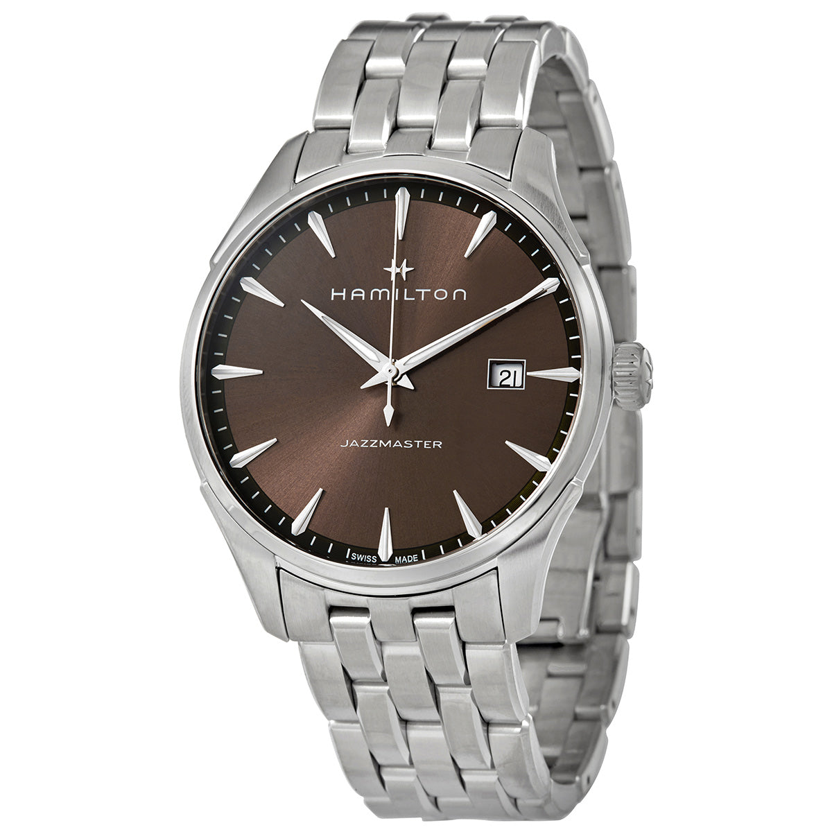 Hamilton Jazzmaster Quartz Brown Dial Mens Watch