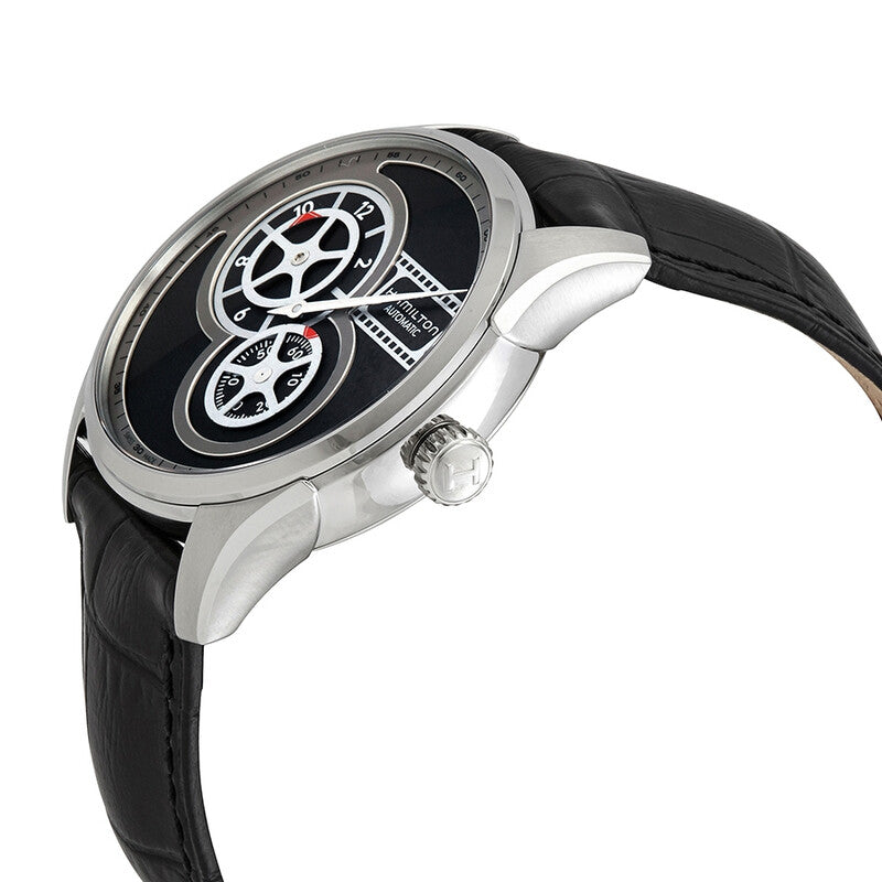 Hamilton Jazzmaster Regulator Cinema Automatic Black Dial Mens Watch
