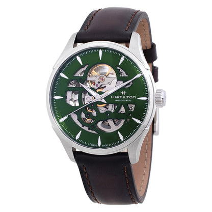 Hamilton Jazzmaster Skeleton Automatic Green Dial Mens Watch