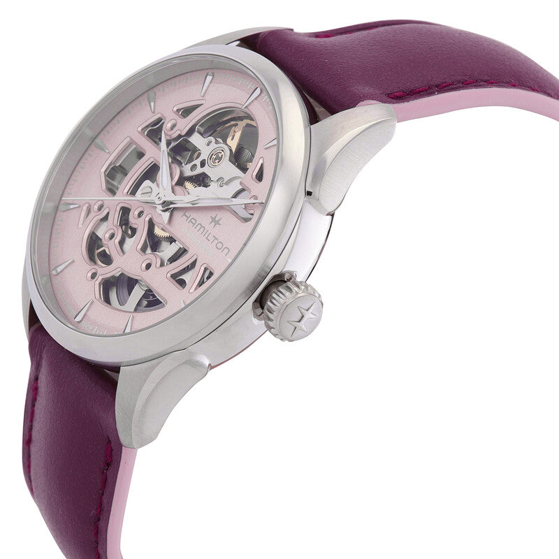 Hamilton Jazzmaster Skeleton Automatic Pink Dial Women's Watch