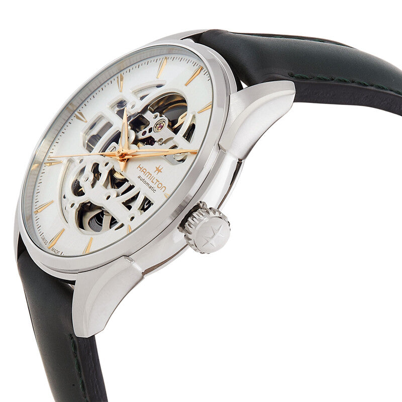 Hamilton Jazzmaster Skeleton Automatic White Dial Mens Watch