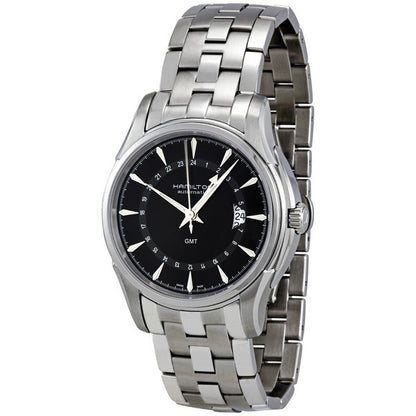 Hamilton Jazzmaster Traveler Black Dial Gmt Mens Watch
