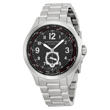 Hamilton Khaki Aviation Black Dial Stainless Steel Automatic Mens Watch