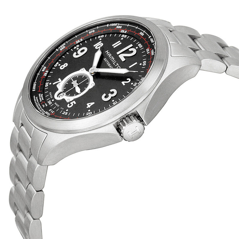 Hamilton Khaki Aviation Black Dial Stainless Steel Automatic Mens Watch