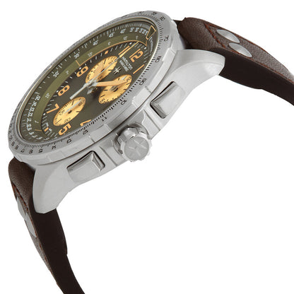 Hamilton Khaki Aviation Chronograph Quartz Green Dial Mens Watch