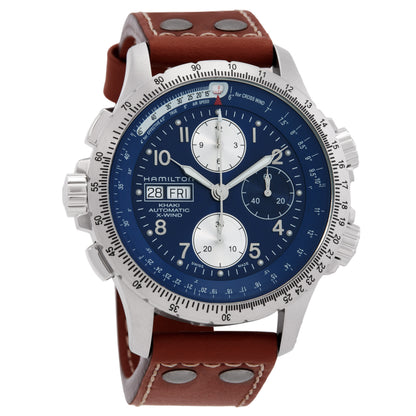Hamilton Khaki Aviation Chronograph X-Wind Automatic Blue Dial Watch