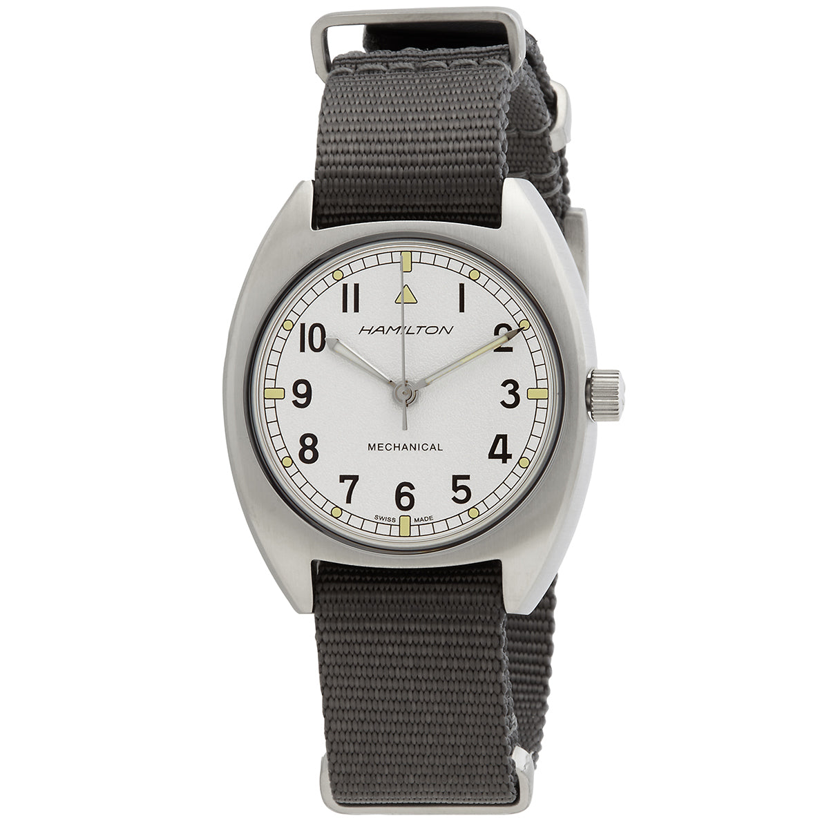 Hamilton Khaki Aviation Pilot Pioneer Mechanical Hand Wind Silver Dial Mens Watch