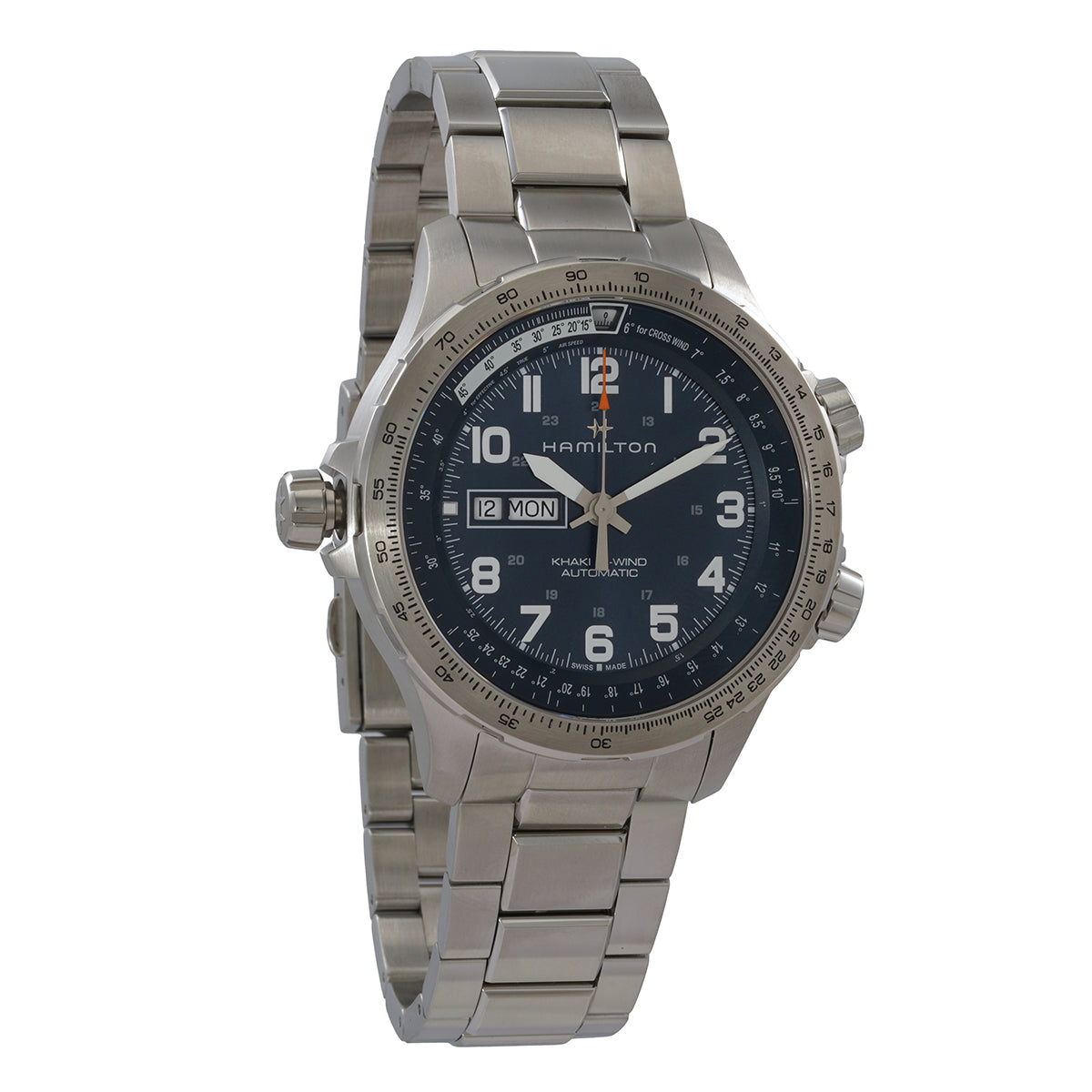 Hamilton Khaki Aviation X-Wind Lefty Automatic Blue Dial Mens Watch