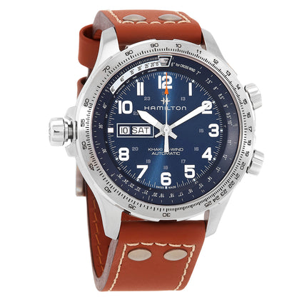 Hamilton Khaki Aviation X-Wind Lefty Automatic Blue Dial Mens Watch