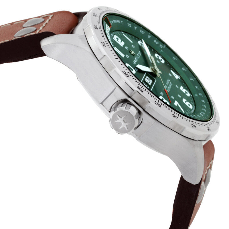 Hamilton Khaki Aviation X-Wind Lefty Automatic Green Dial Mens Watch