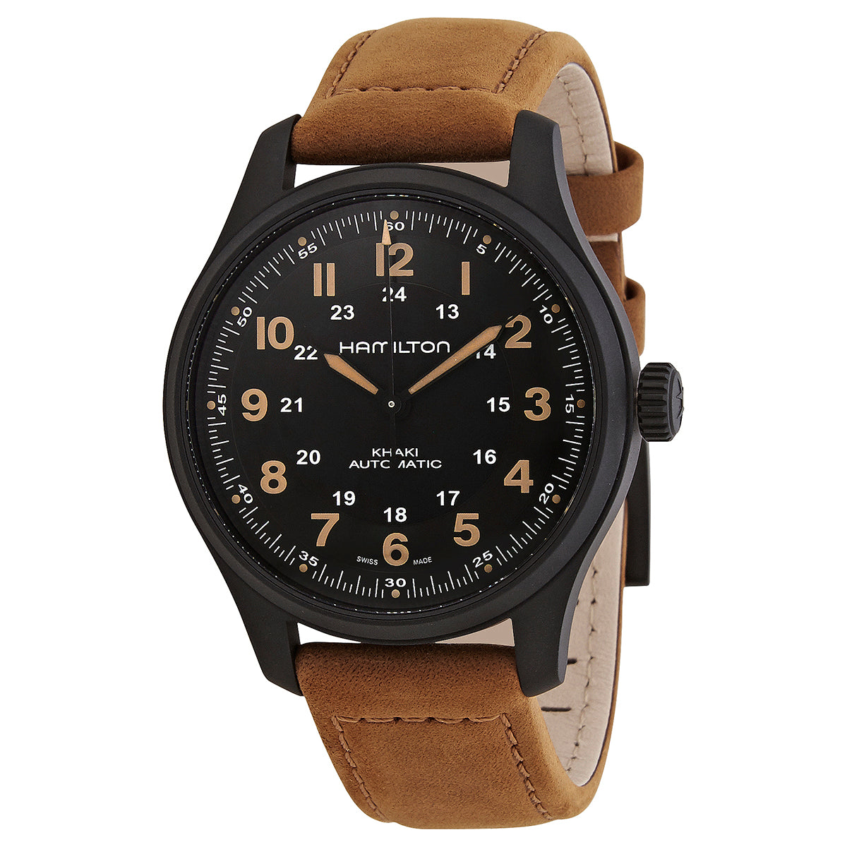 Hamilton Khaki Field Automatic Black Dial Mens Watch