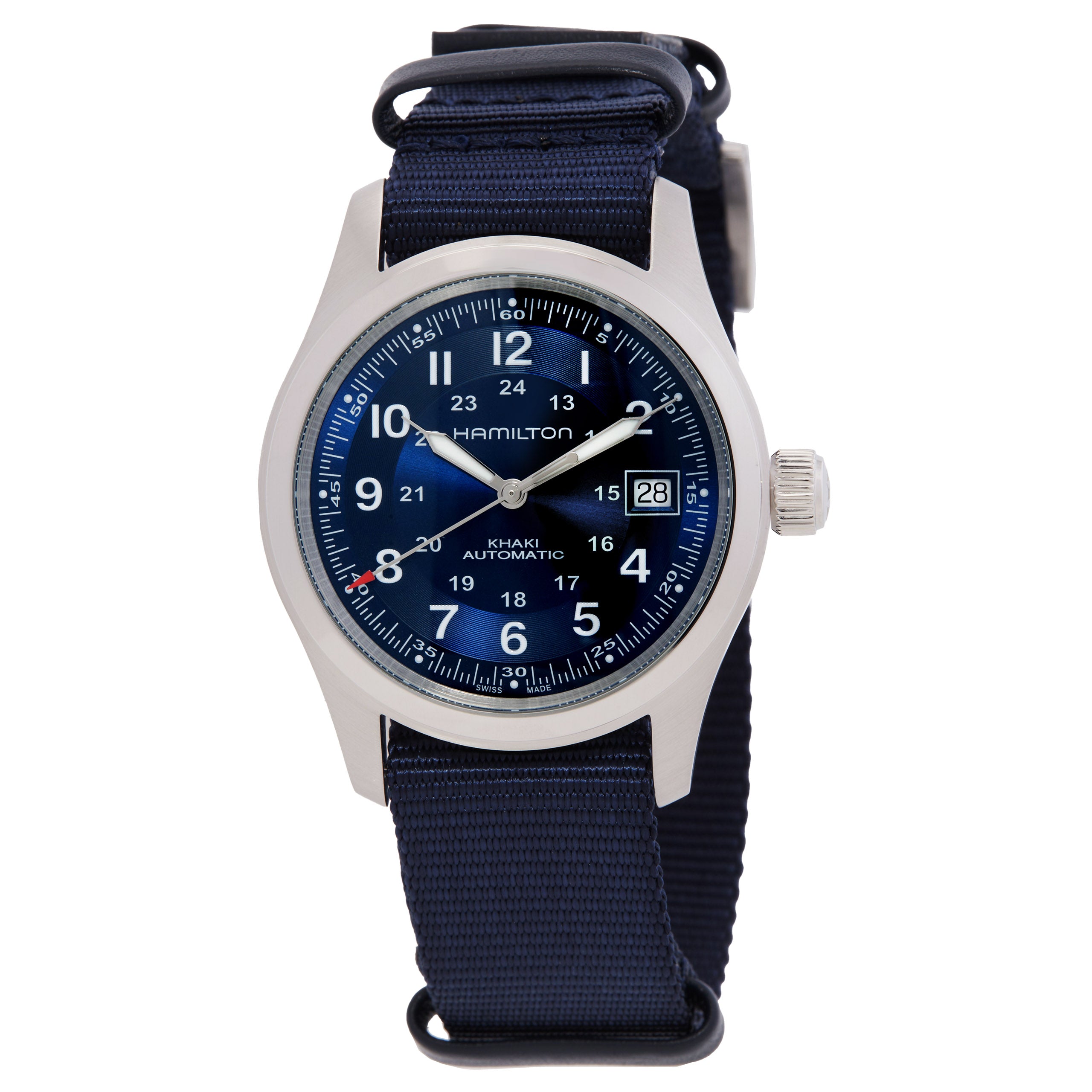 Hamilton Khaki Field Automatic Blue Dial Mens Watch