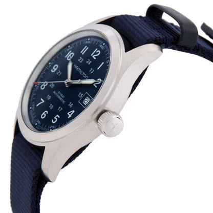 Hamilton Khaki Field Automatic Blue Dial Mens Watch