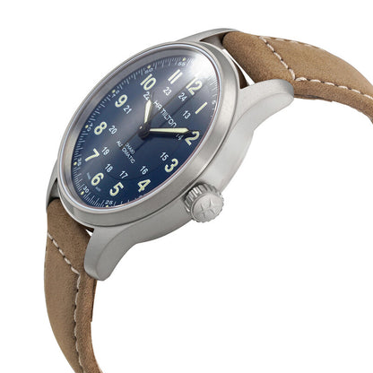 Hamilton Khaki Field Automatic Blue Dial Mens Watch