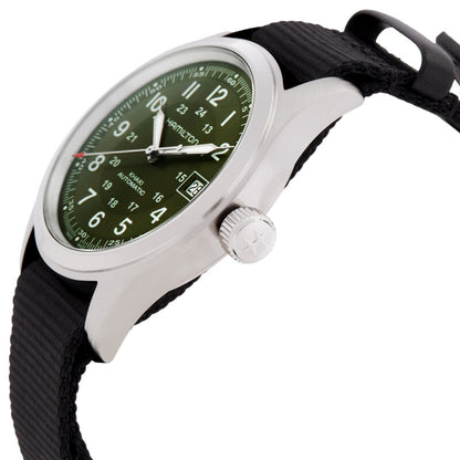 Hamilton Khaki Field Automatic Green Dial Mens Watch