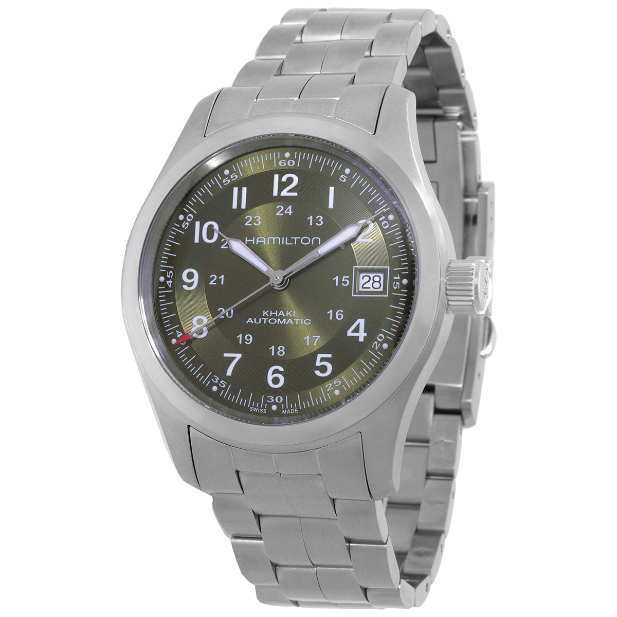 Hamilton Khaki Field Automatic Green Dial Watch
