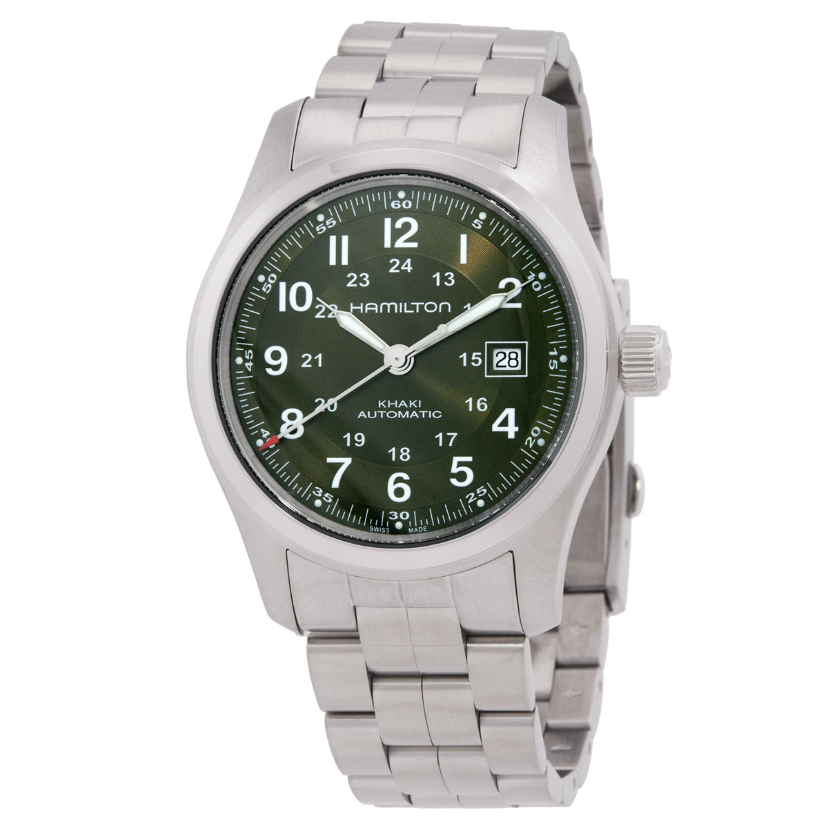 Hamilton Khaki Field Automatic Green Dial Watch