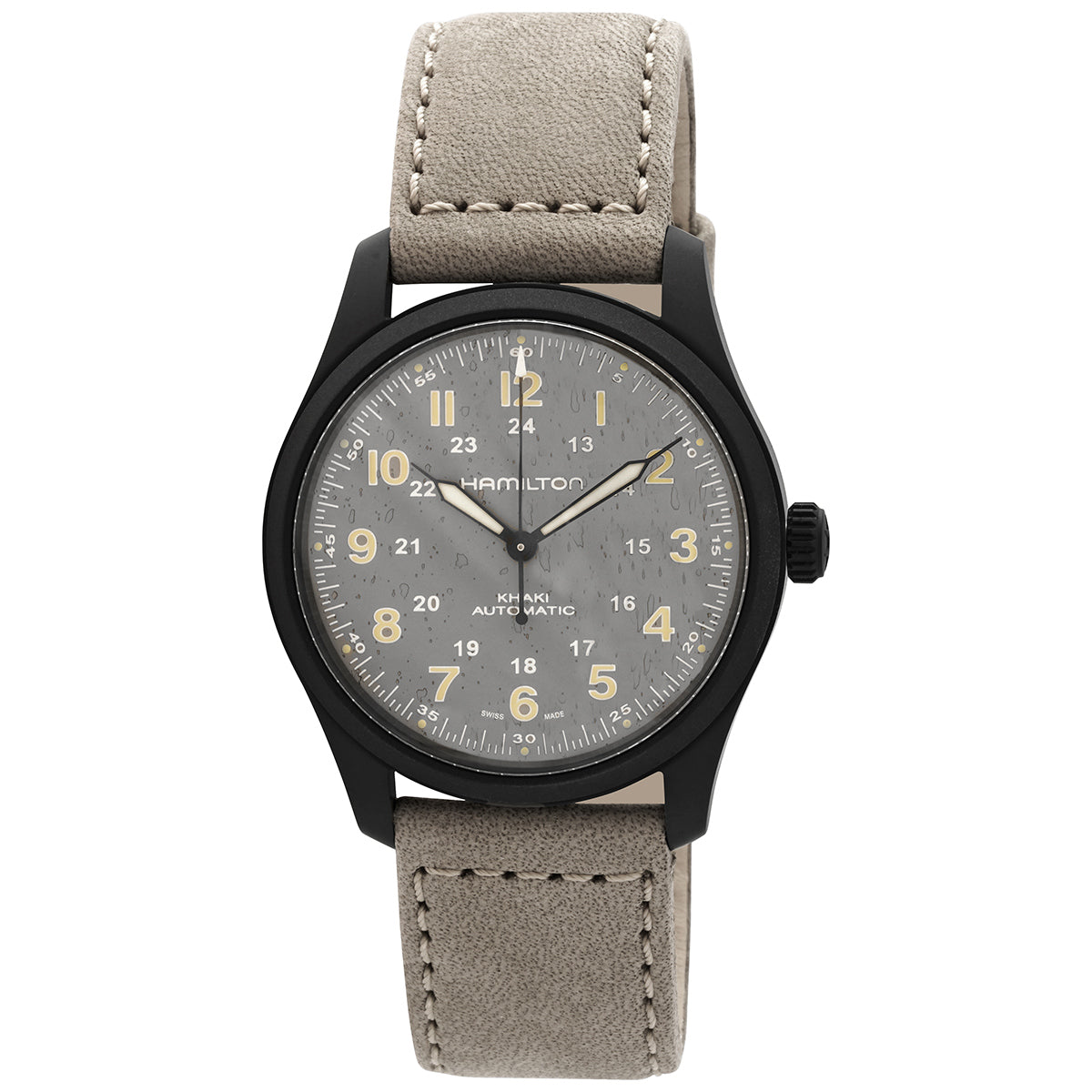 Hamilton Khaki Field Automatic Grey Dial Mens Watch
