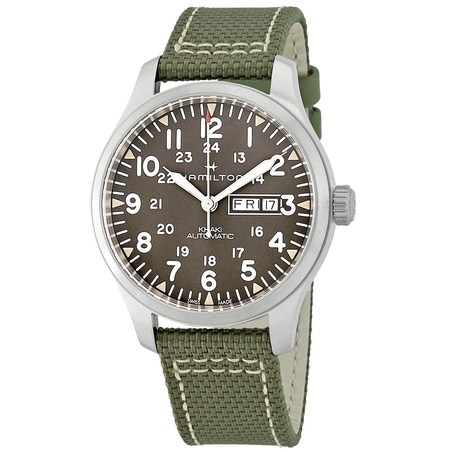 Hamilton Khaki Field Automatic Grey Dial Mens Watch