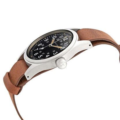 Hamilton Khaki Field Hand Wind Black Dial Mens Watch