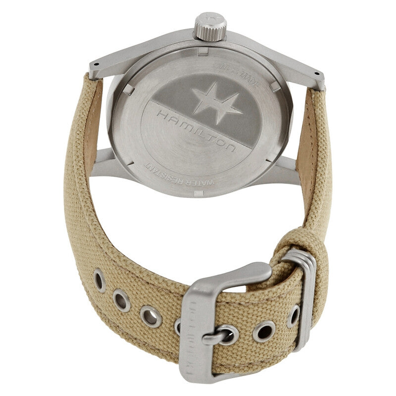 Hamilton Khaki Field Hand Wind Black Dial Mens Watch