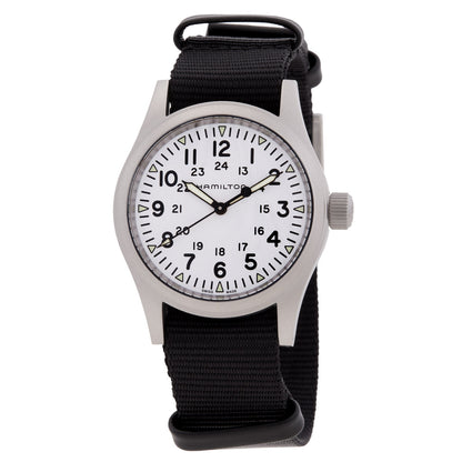 Hamilton Khaki Field Manual Wind White Dial Watch