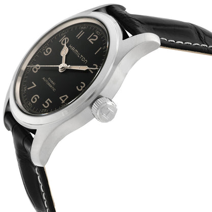 Hamilton Khaki Field Murph Automatic Black Dial Mens Watch Bundle