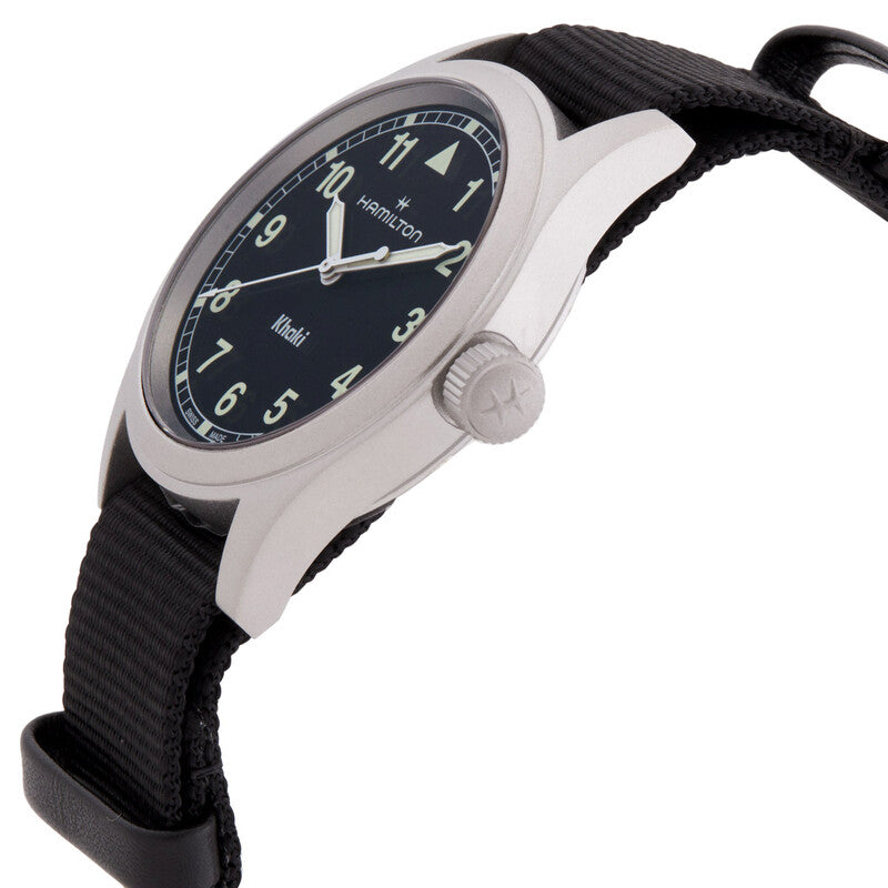 Hamilton Khaki Field Quartz Black Dial Watch
