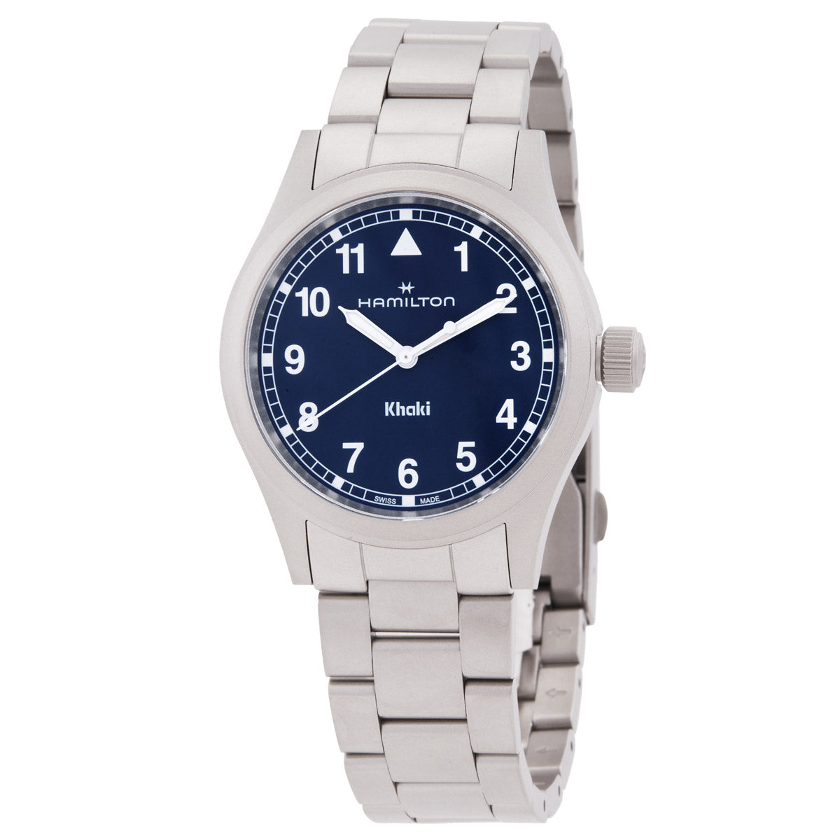 Hamilton Khaki Field Quartz Blue Dial Watch