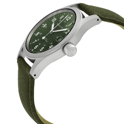 Hamilton Khaki Field Mechanical Green Dial Mens Watch