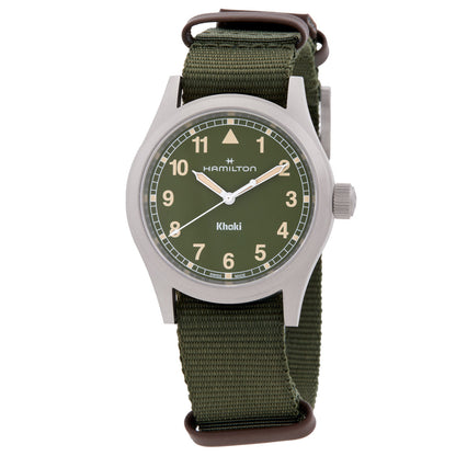 Hamilton Khaki Field Quartz Green Dial Watch