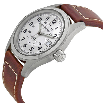 Hamilton Khaki Field Automatic Silver Dial Mens Watch