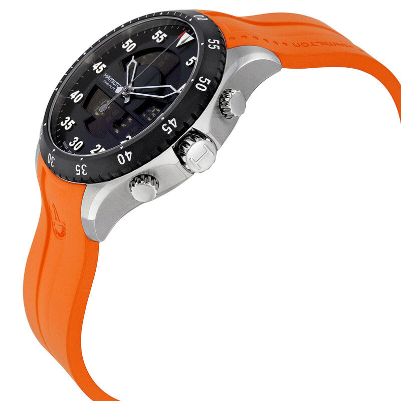 Hamilton Khaki Flight Timer Dual Display Chronograph Mens Watch