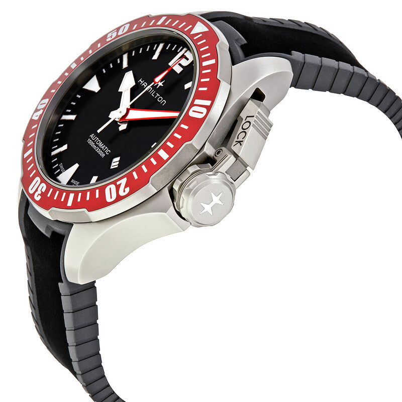 Hamilton Khaki Navy Frogman Automatic Black Dial Mens Watch