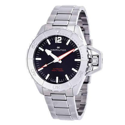 Hamilton Khaki Navy Frogman Automatic Black Dial Mens Watch