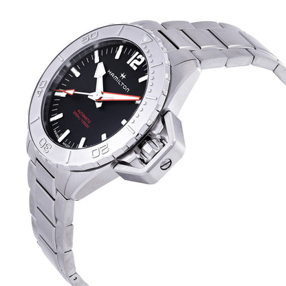 Hamilton Khaki Navy Frogman Automatic Black Dial Mens Watch