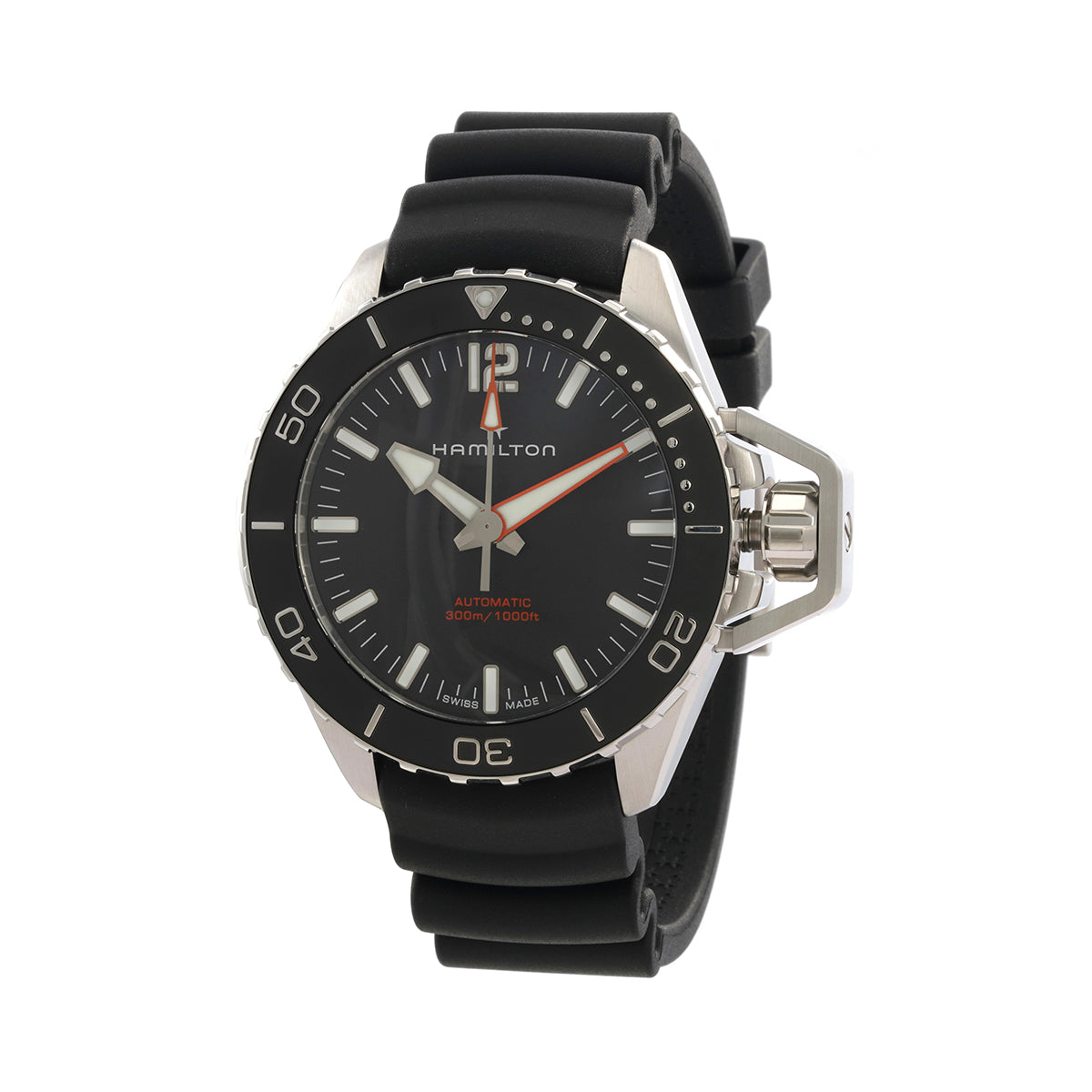 Hamilton Khaki Navy Frogman Automatic Black Dial Mens Watch