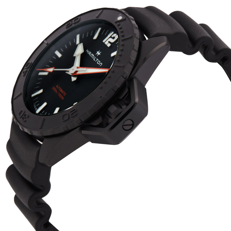 Hamilton Khaki Navy Frogman Automatic Black Dial Mens Watch