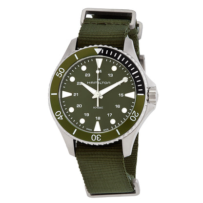 Hamilton Khaki Navy Scuba Quartz Green Dial Watch