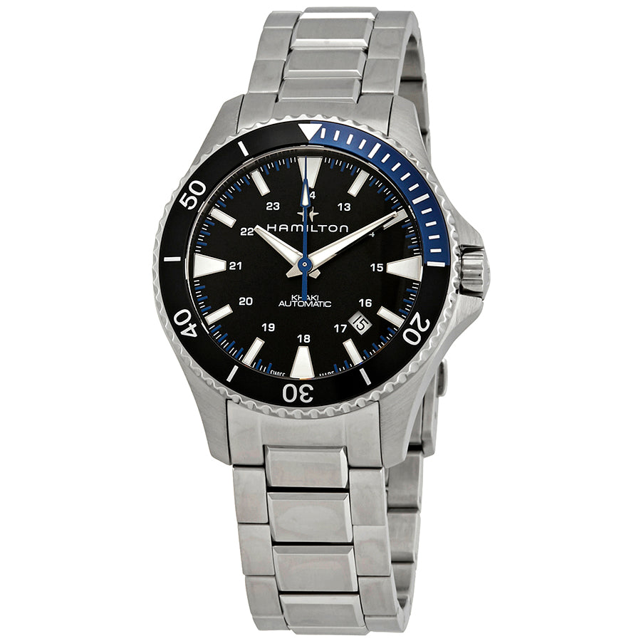 Hamilton Khaki Navy Scuba Automatic Batman Bezel Mens Watch